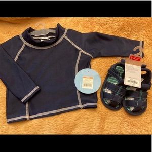 Infant Swim Top and Sandals
